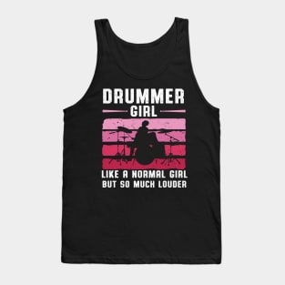 The Girl Play The Drums Tank Top